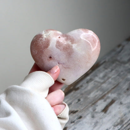 Pink Amethyst Heart | Gentle Healing, Self-Compassion &amp; Emotional Renewal