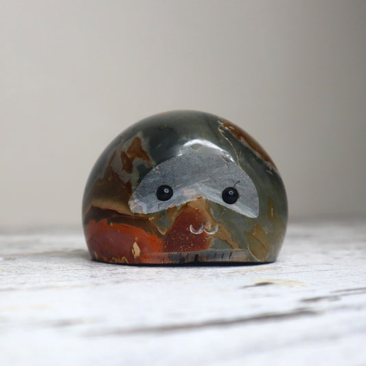 Polychrome Jasper Companion Carving | Grounding, Stability & Emotional Strength