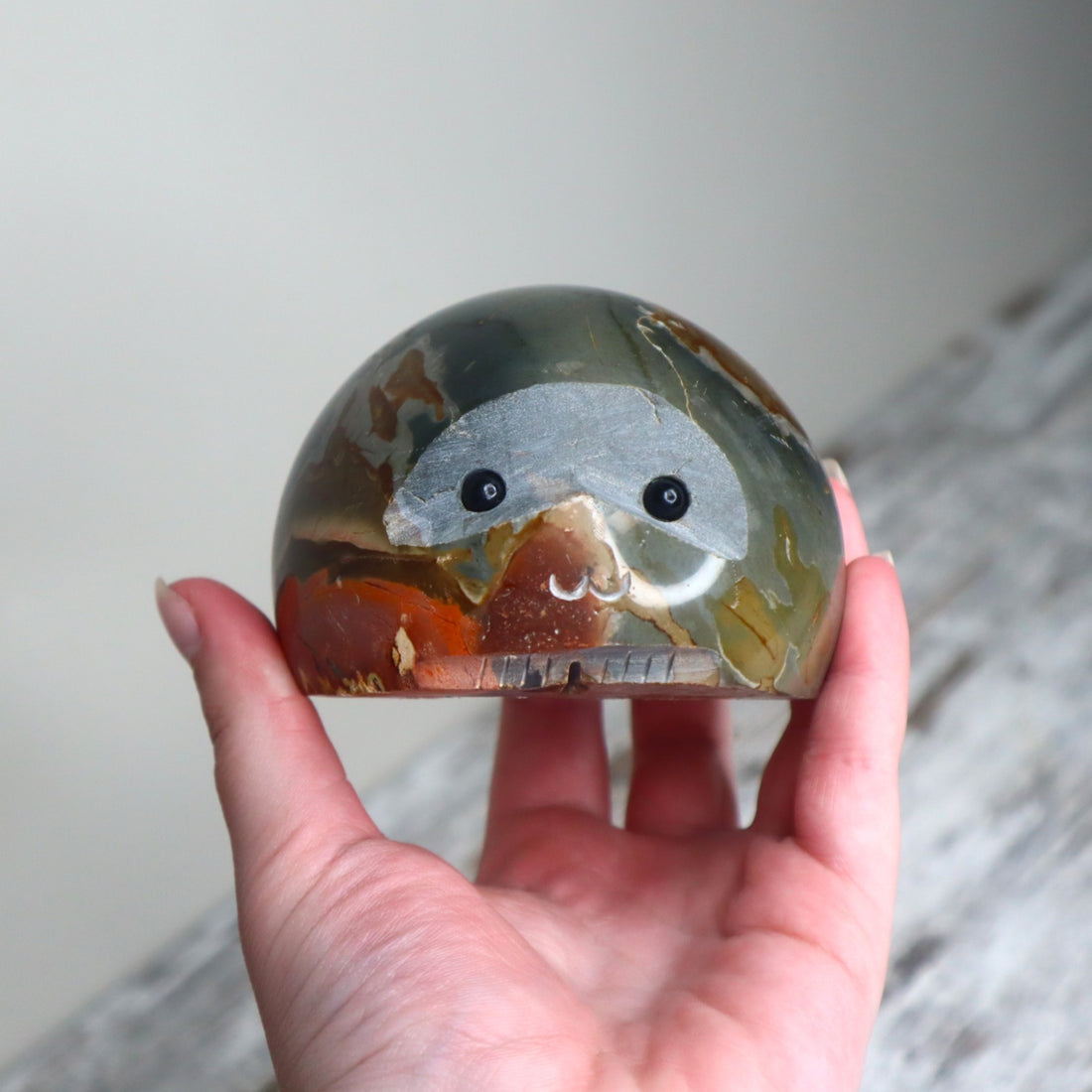 Polychrome Jasper Companion Carving | Grounding, Stability &amp; Emotional Strength