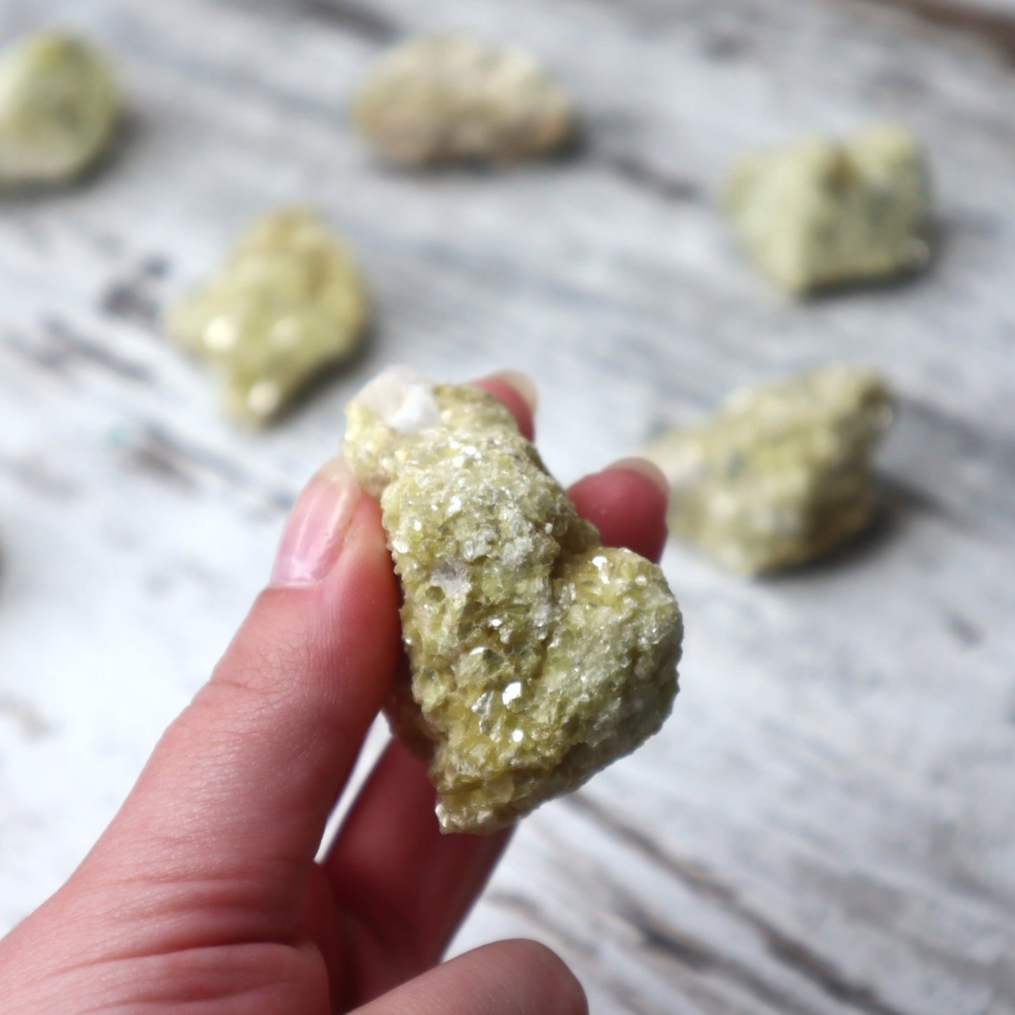 Prehnite Raw Mini Clusters | Calm, Healing & Heart Connection