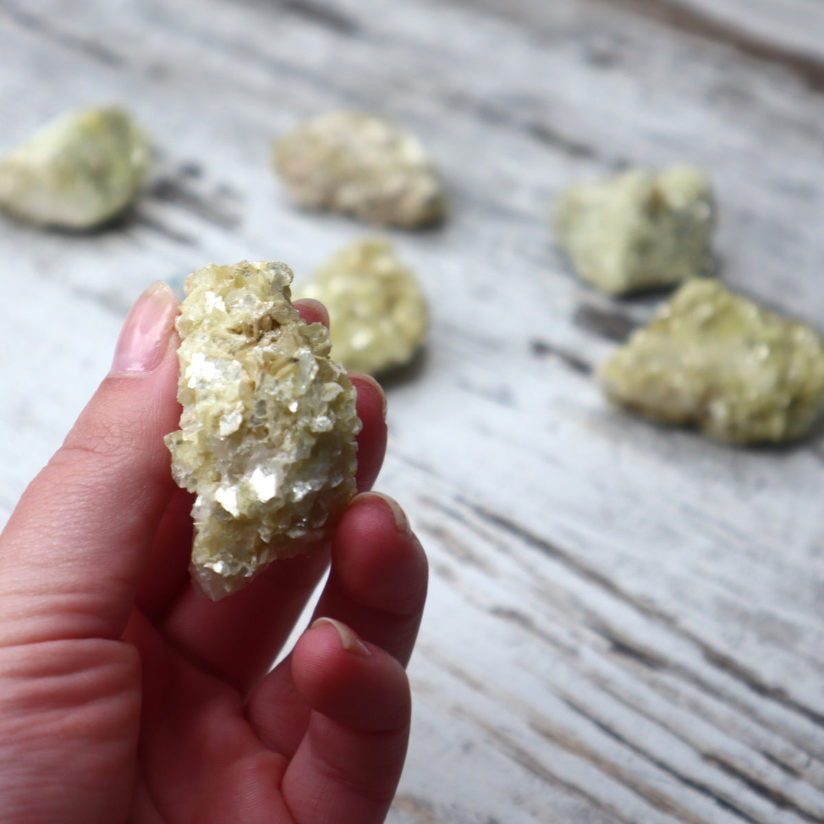 Prehnite Raw Mini Clusters | Calm, Healing &amp; Heart Connection