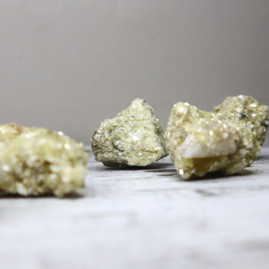 Prehnite Raw Mini Clusters | Calm, Healing & Heart Connection