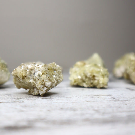 Prehnite Raw Mini Clusters | Calm, Healing & Heart Connection