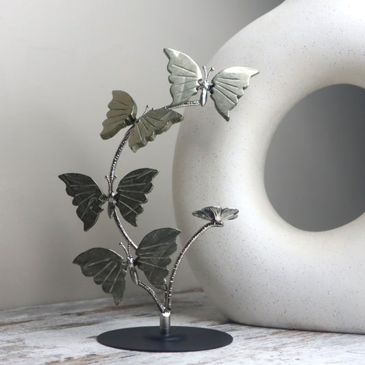 Pyrite Butterfly Sculpture | Abundance, Transformation & New Beginnings