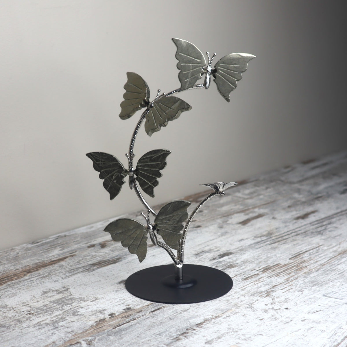 Pyrite Butterfly Sphere Holder | Abundance, Transformation &amp; New Beginnings
