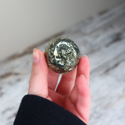 Pyrite Sphere | Prosperity, Personal Power &amp; Positive Energy