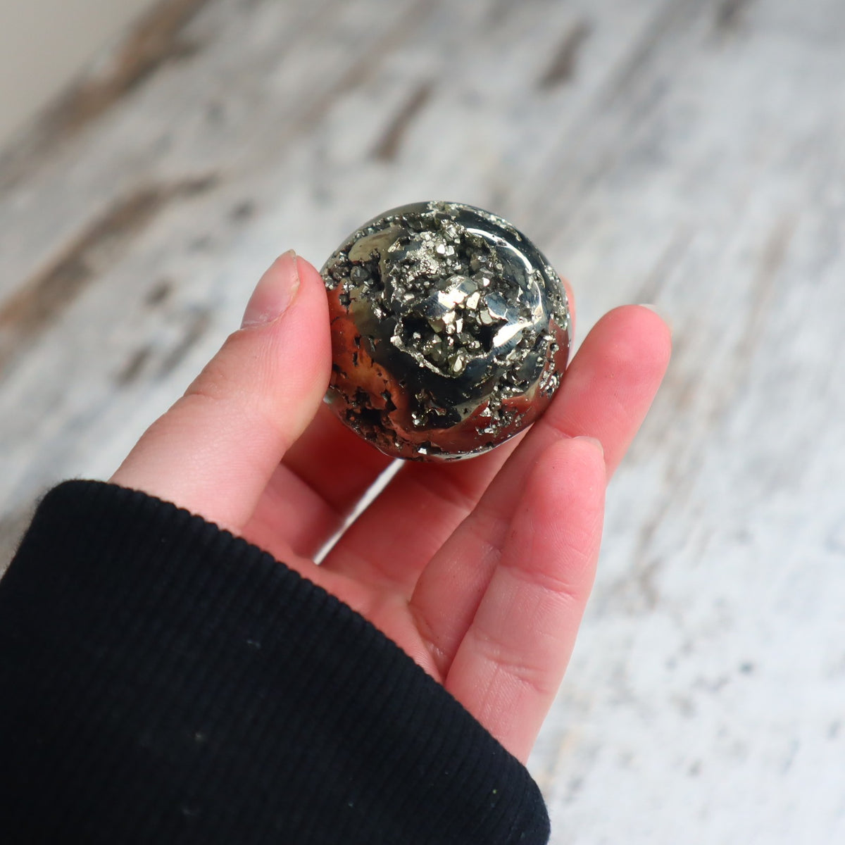 Pyrite Sphere | Abundance, Protection &amp; Self-Belief