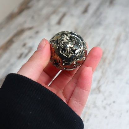 Pyrite Sphere | Abundance, Protection &amp; Self-Belief
