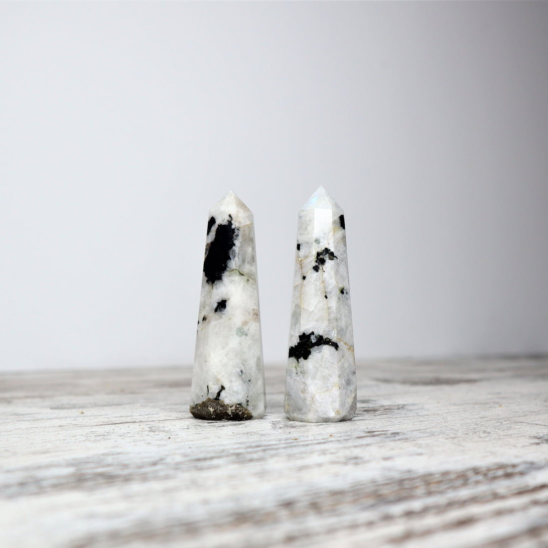 Rainbow Moonstone Mini Point | Intuitively Chosen | Intuition, Balance &amp; New Beginnings