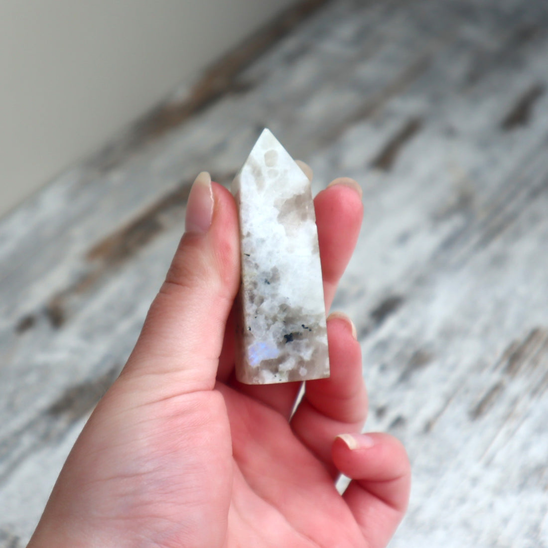 Rainbow Moonstone Mini Tower | Intuition, New Beginnings &amp; Inner Balance