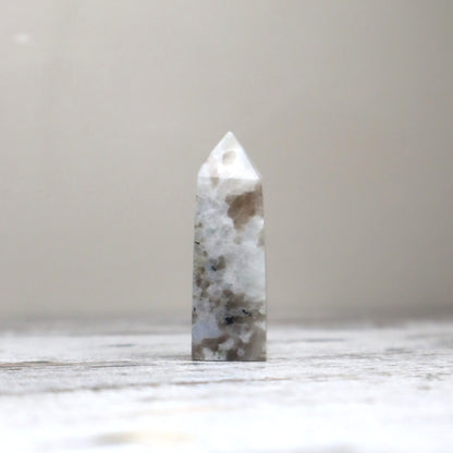 Rainbow Moonstone Mini Tower | Intuition, New Beginnings & Inner Balance