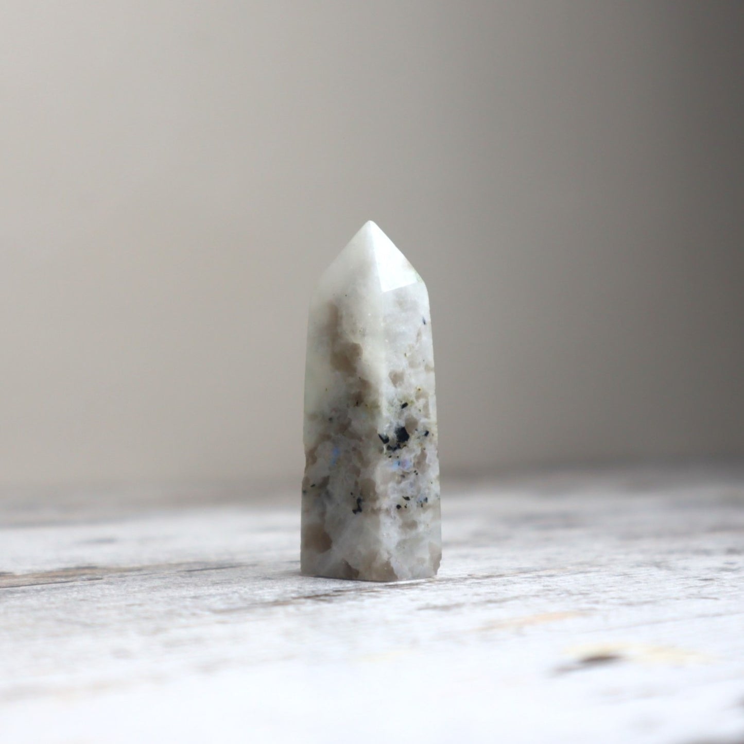 Rainbow Moonstone Mini Tower | Intuition, New Beginnings & Inner Balance