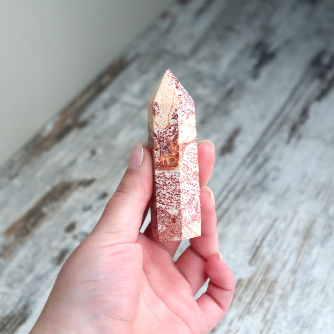 Red Net Jasper Point | Strength, Stability &amp; Energetic Protection