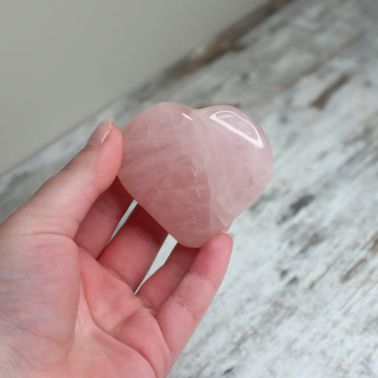 Rose Quartz Heart | Love, Compassion & Emotional Healing