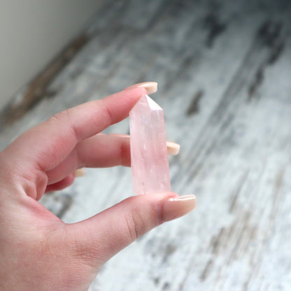 Rose Quartz Mini Tower | Self Love & Heart Healing