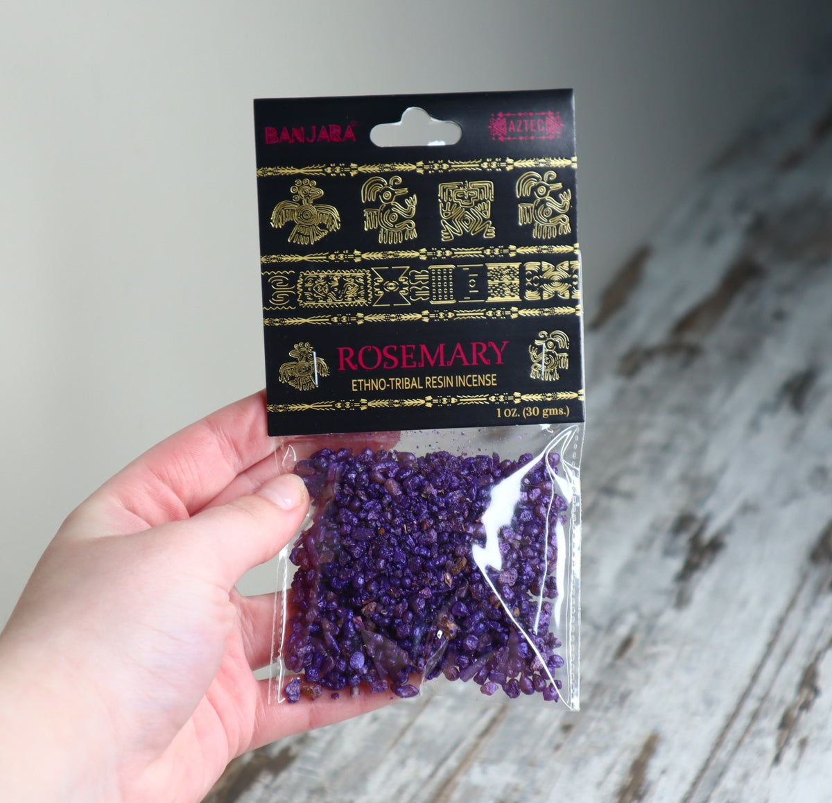Banjara Rosemary Resin Incense 30g | Cleansing, Clarity &amp; Protection