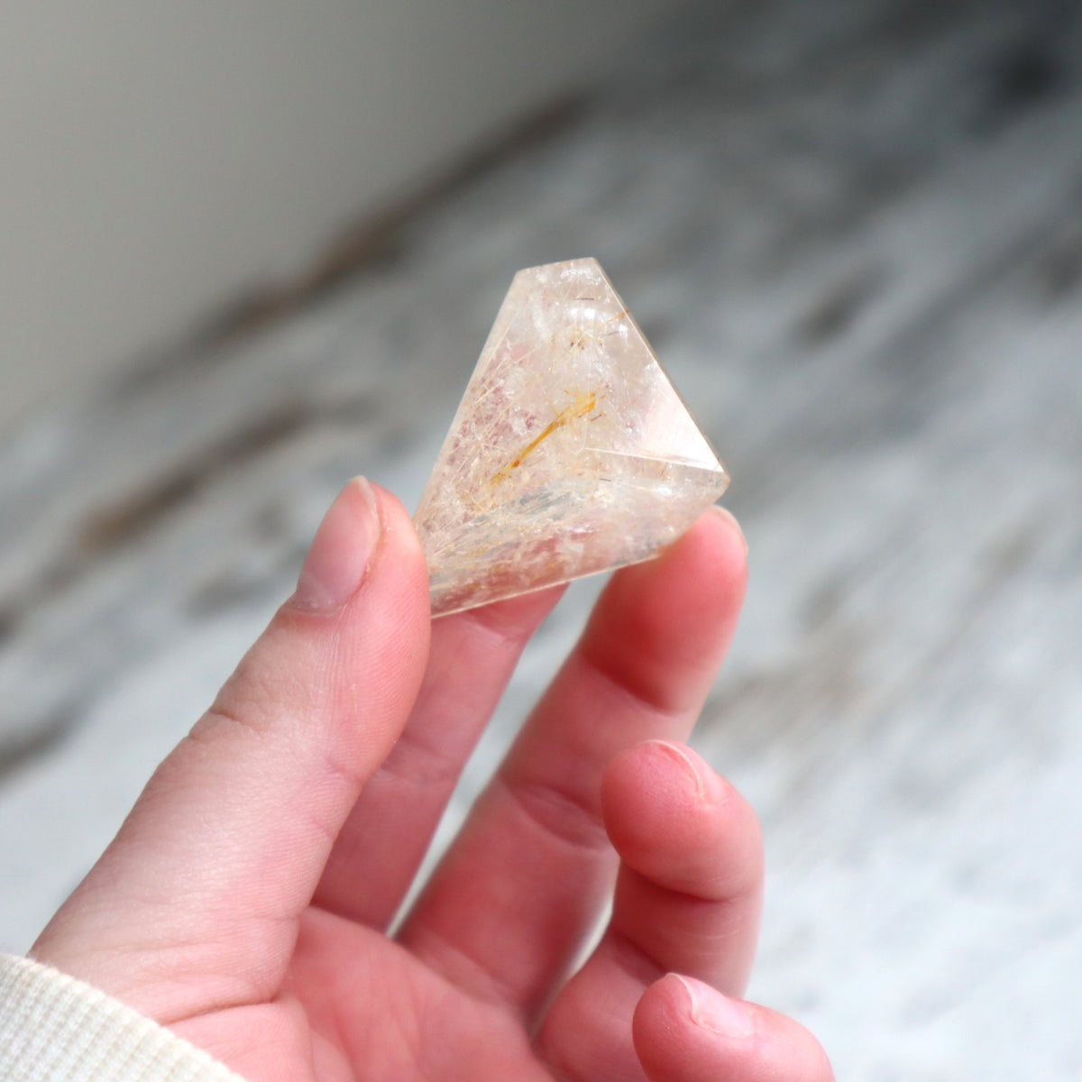 Golden Rutilated Quartz Mini Freeform | Clarity, Divine Guidance &amp; Manifestation