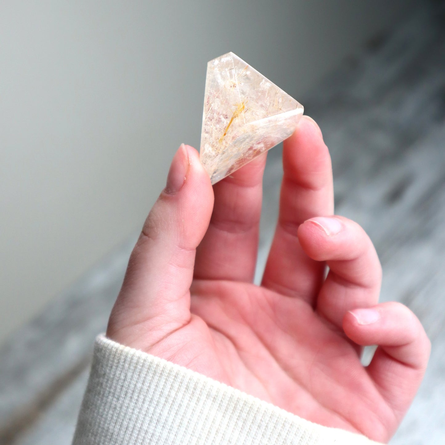 Golden Rutilated Quartz Mini Freeform | Clarity, Divine Guidance & Manifestation