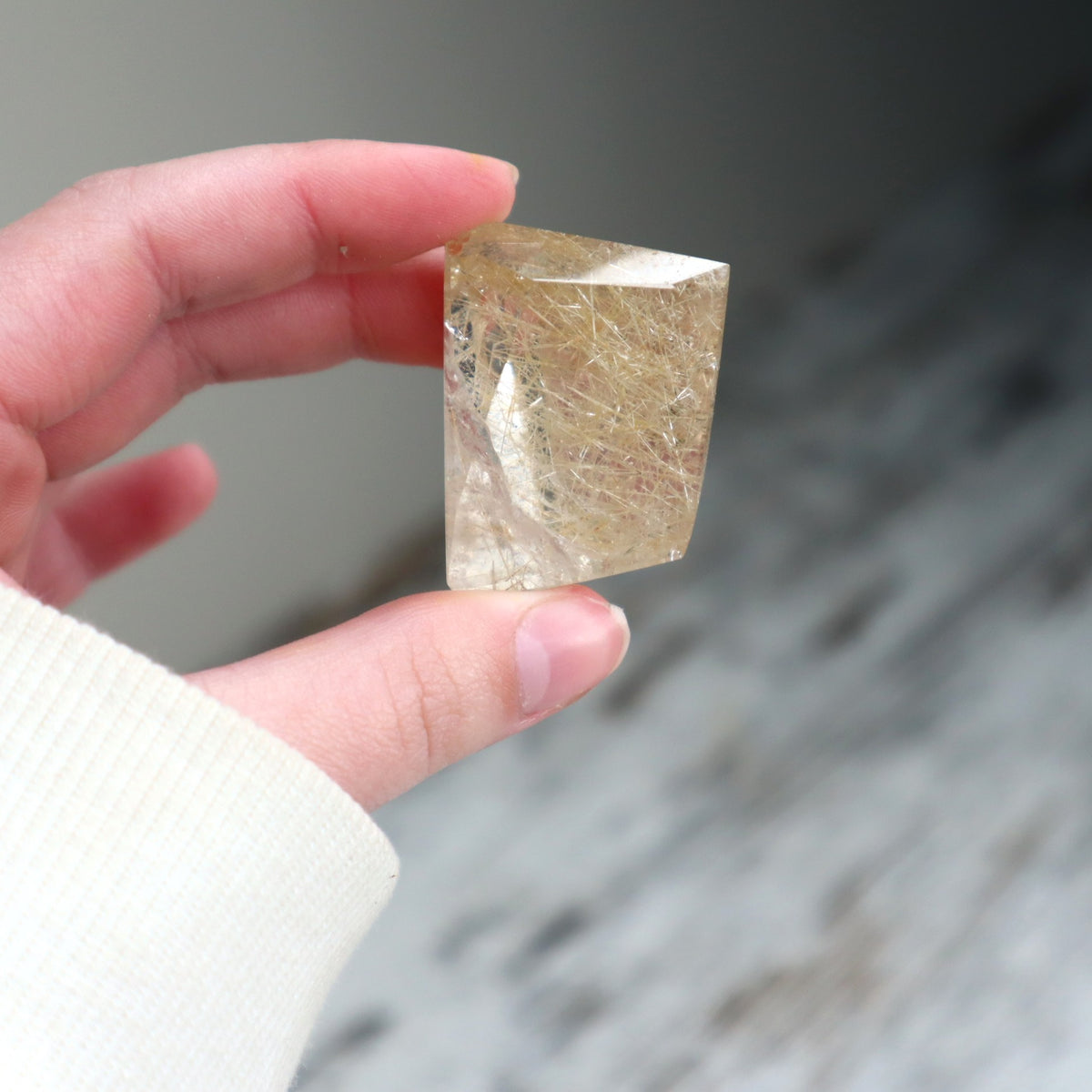 Golden Rutilated Quartz Mini Freeform | Manifestation, Focus &amp; Positive Energy