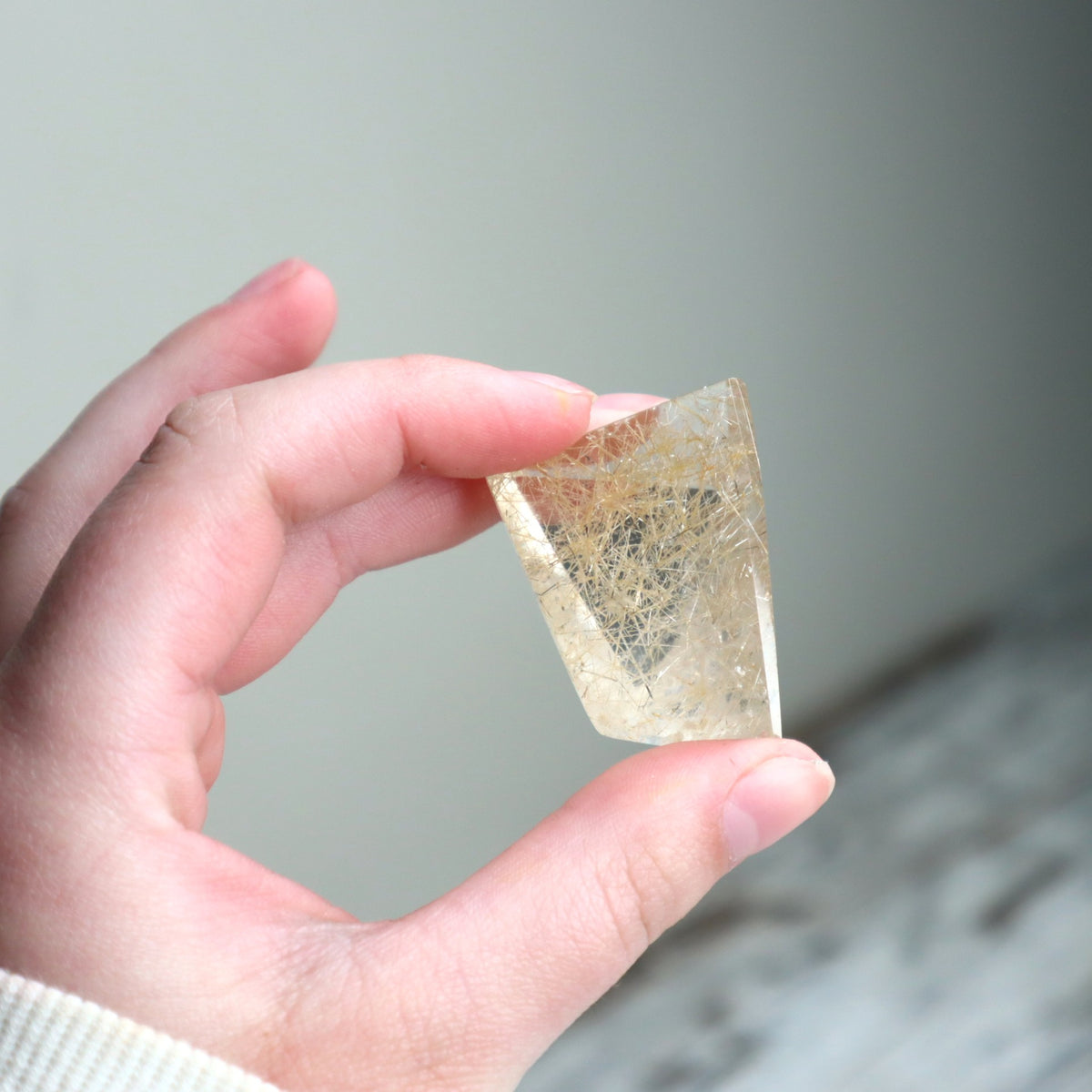 Golden Rutilated Quartz Mini Freeform | Manifestation, Focus &amp; Positive Energy