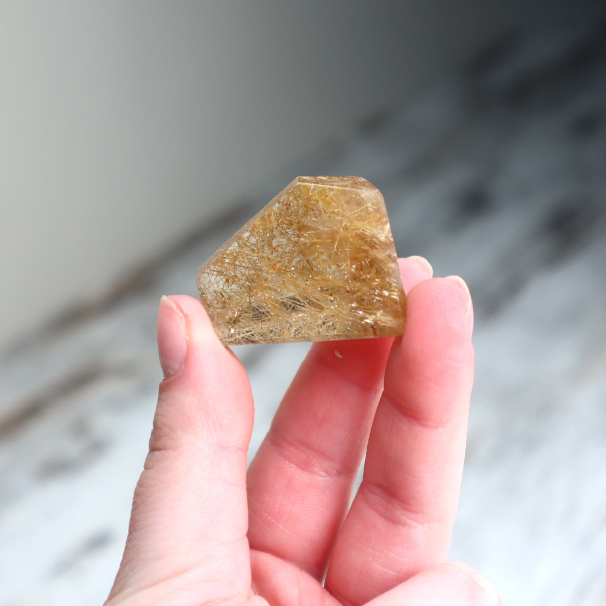Golden Rutilated Quartz Mini Freeform | Abundance, Confidence &amp; Inspired Action