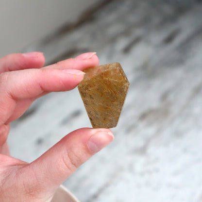 Golden Rutilated Quartz Mini Freeform | Abundance, Confidence & Inspired Action