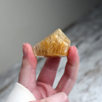 Golden Rutilated Quartz Mini Freeform | Confidence, Clarity & Manifestation