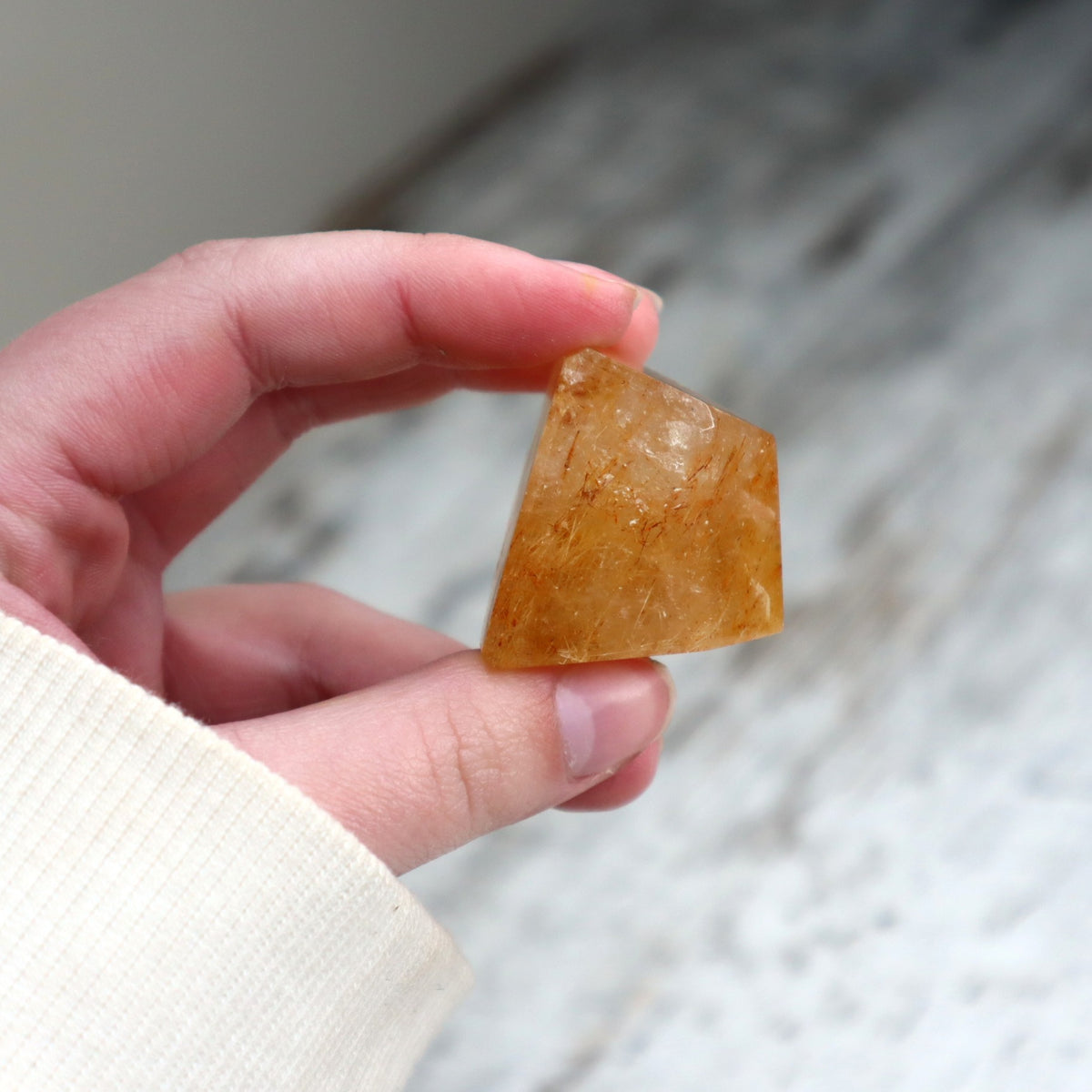 Golden Rutilated Quartz Mini Freeform | Motivation, Abundance &amp; Inner Strength
