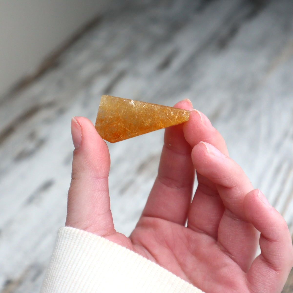 Golden Rutilated Quartz Mini Freeform | Clarity, Prosperity &amp; Focused Intention