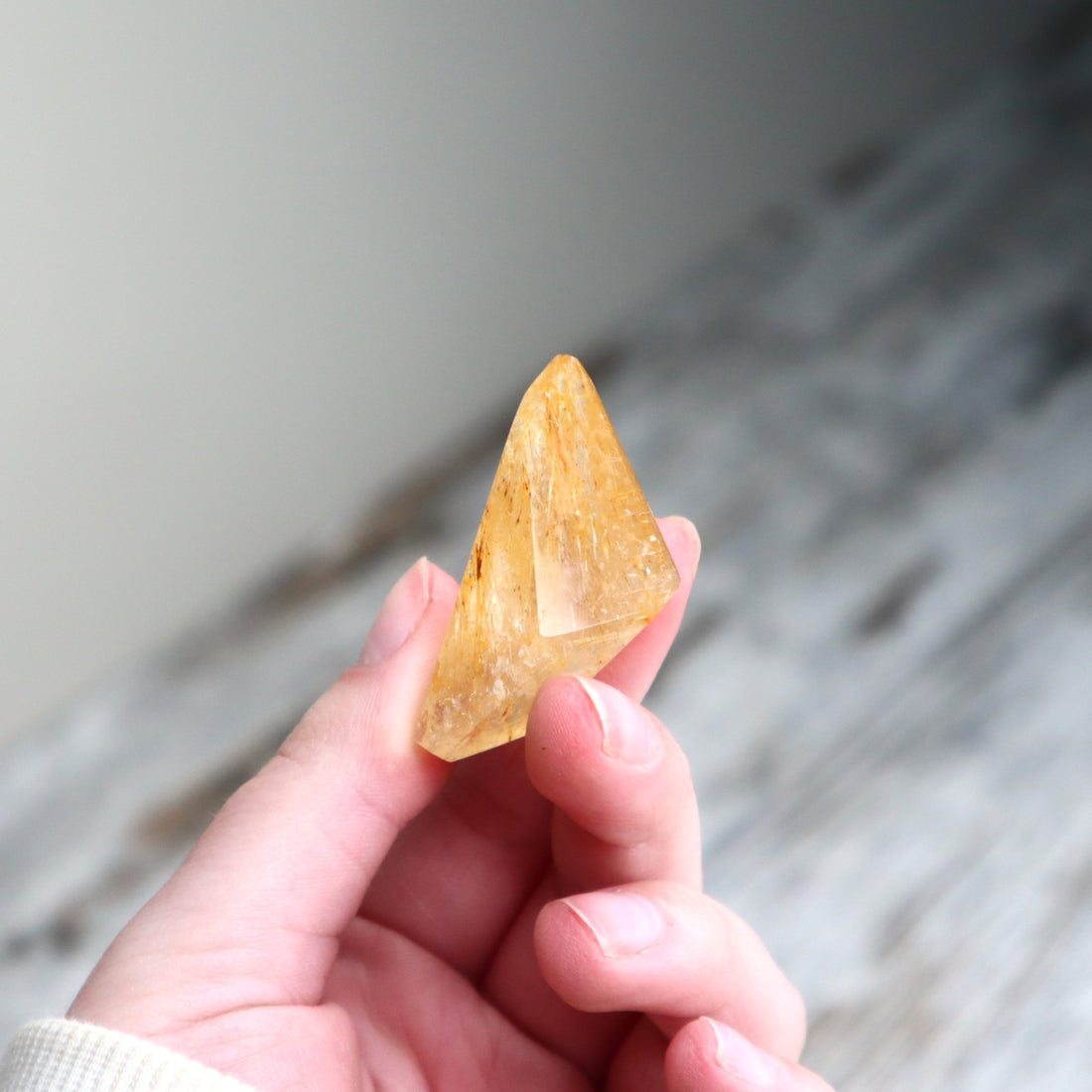 Golden Rutilated Quartz Mini Freeform | Clarity, Confidence &amp; Golden Light