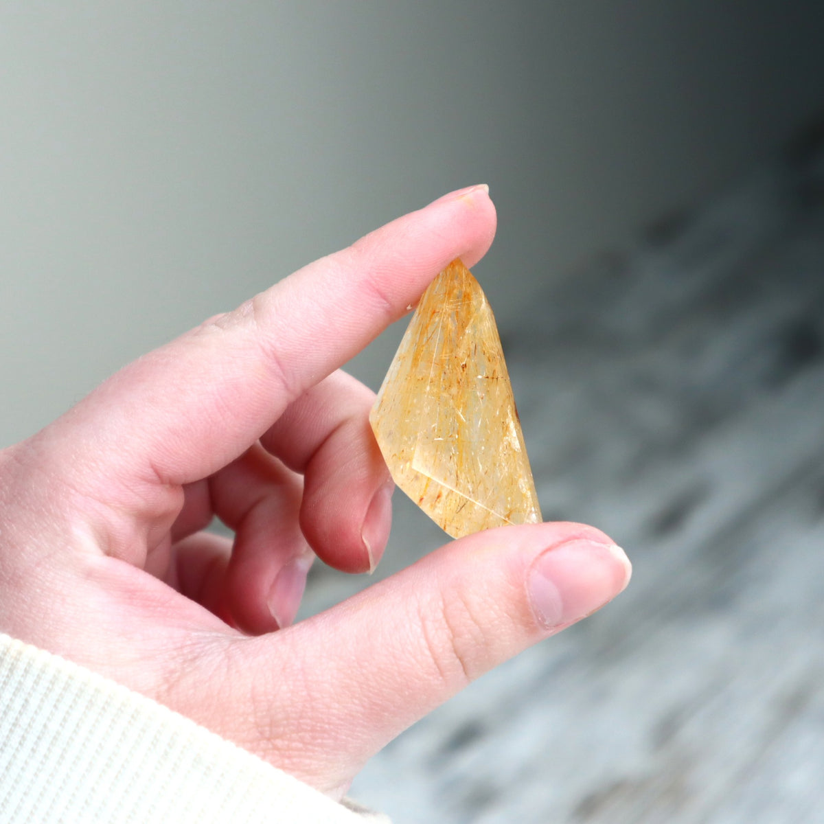 Golden Rutilated Quartz Mini Freeform | Clarity, Confidence &amp; Golden Light