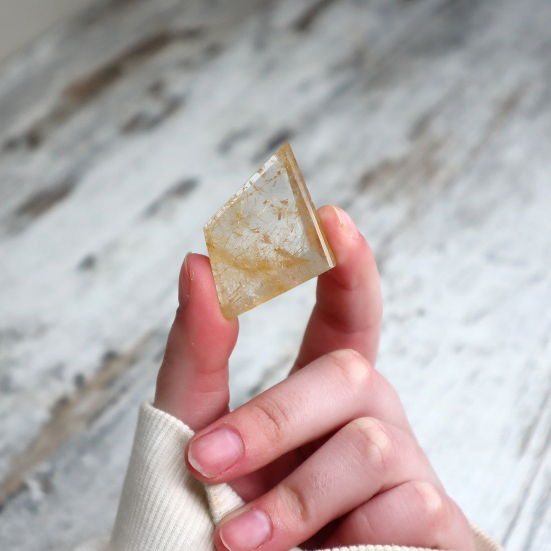 Golden Rutilated Quartz Mini Freeform | Vision, Focus &amp; Golden Opportunity