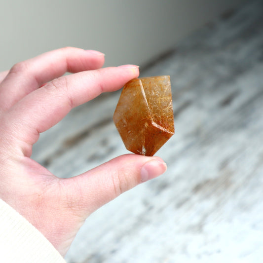 Golden Rutilated Quartz Mini Freeform | Confidence, Vitality & Inspired Action