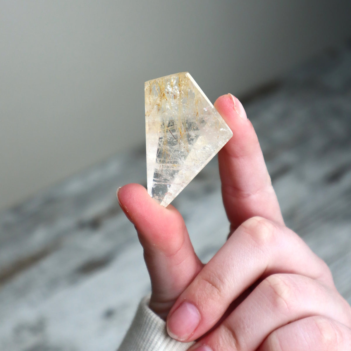 Golden Rutilated Quartz Mini Freeform | Clarity, Manifestation &amp; Inner Radiance