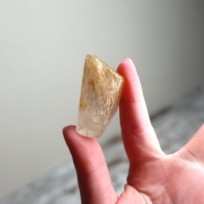 Golden Rutilated Quartz Mini Freeform | Prosperity, Inspired Action &amp; Personal Empowerment