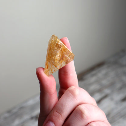 Golden Rutilated Quartz Mini Freeform | Courage, Abundance &amp; Inspired Beginnings