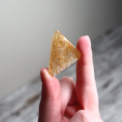 Golden Rutilated Quartz Mini Freeform | Courage, Abundance &amp; Inspired Beginnings