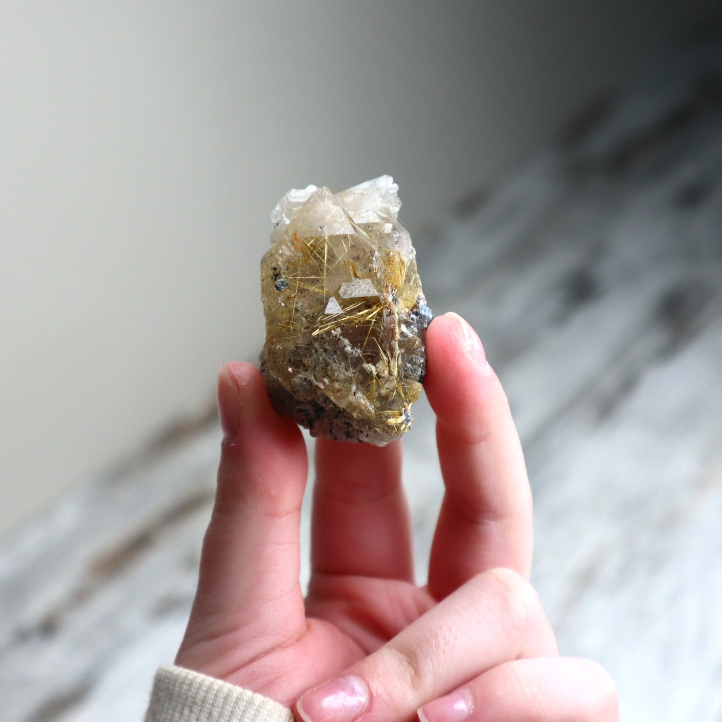 Golden Rutilated Quartz Raw | Abundance, Illumination & Empowerment