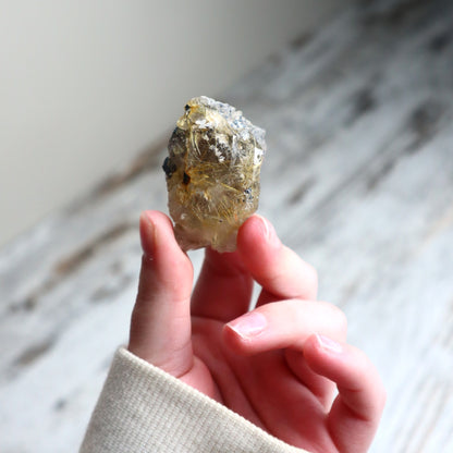 Golden Rutilated Quartz Raw | Abundance, Illumination & Empowerment