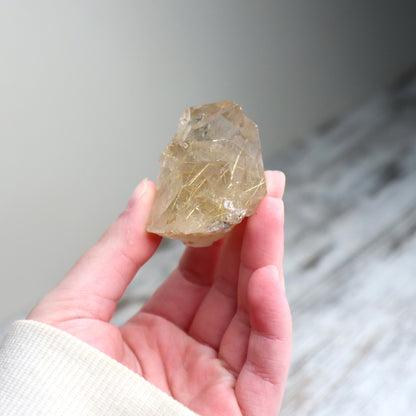 Golden Rutilated Quartz Raw | Abundance, Illumination & Empowerment
