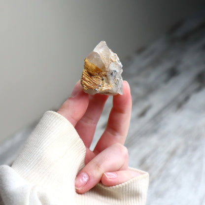Golden Rutilated Quartz Raw | Abundance, Illumination & Empowerment