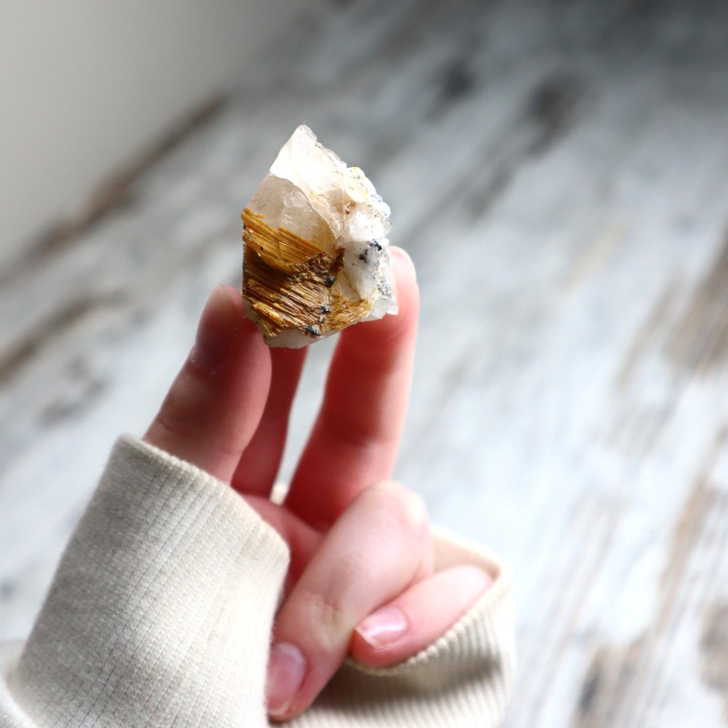 Golden Rutilated Quartz Raw | Abundance, Illumination & Empowerment