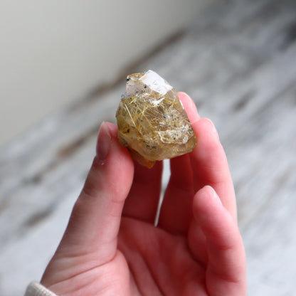 Golden Rutilated Quartz Raw | Abundance, Illumination & Empowerment