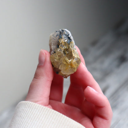 Golden Rutilated Quartz Raw | Abundance, Illumination & Empowerment