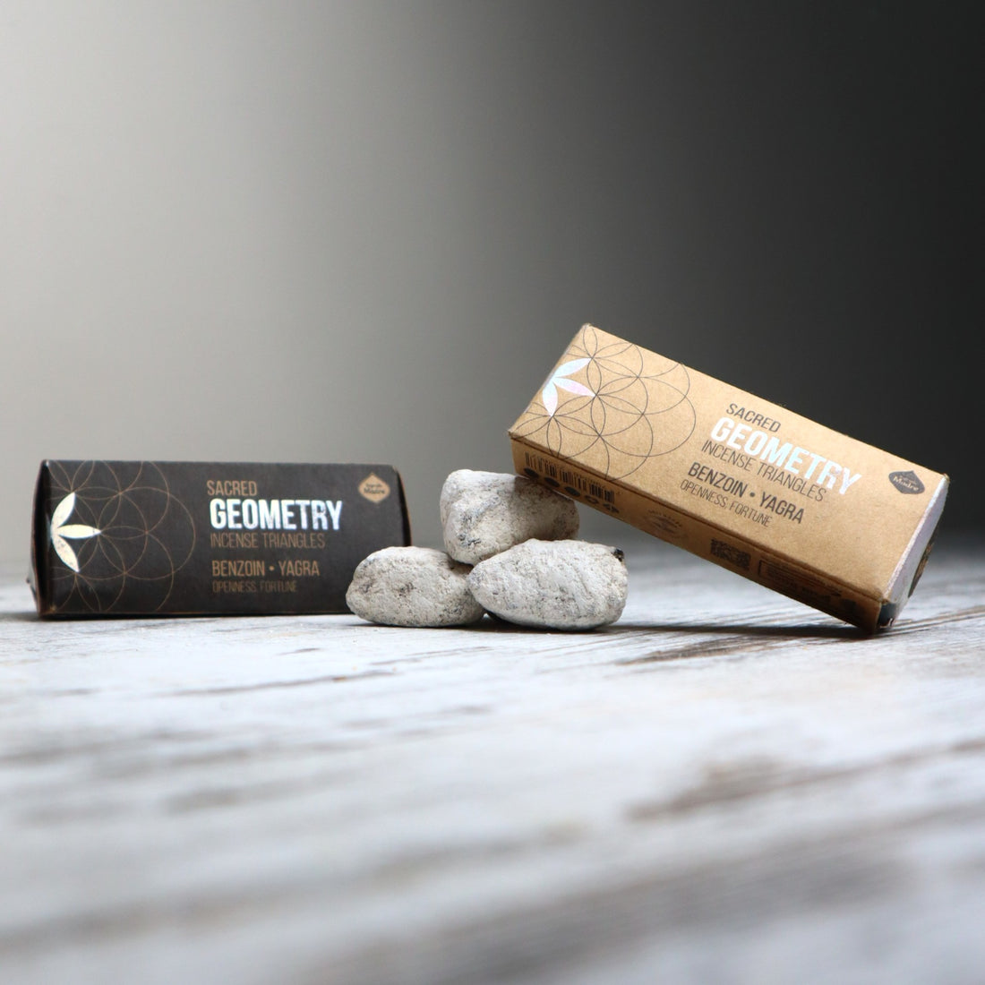 Sagrada Madre Sacred Geometry Incense Triangles | Benzoin + Yagra | Abundance, Fortune &amp; New Opportunities