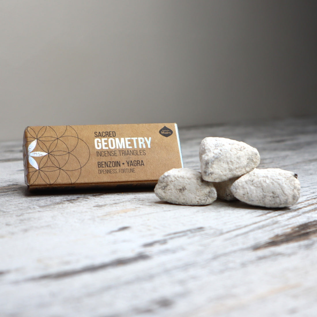 Sagrada Madre Sacred Geometry Incense Triangles | Benzoin + Yagra | Abundance, Fortune &amp; New Opportunities