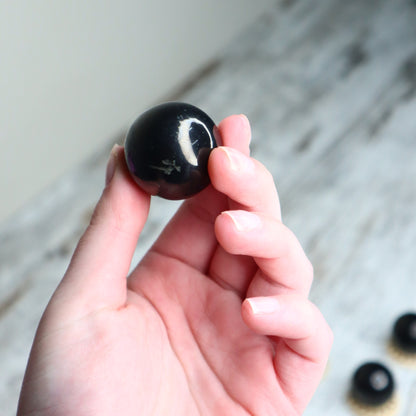 Shungite Mini Sphere | Protection, Grounding &amp; Cleansing