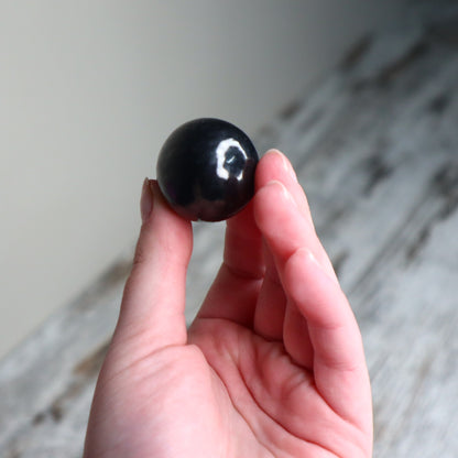 Shungite Mini Sphere | Protection, Grounding &amp; Cleansing