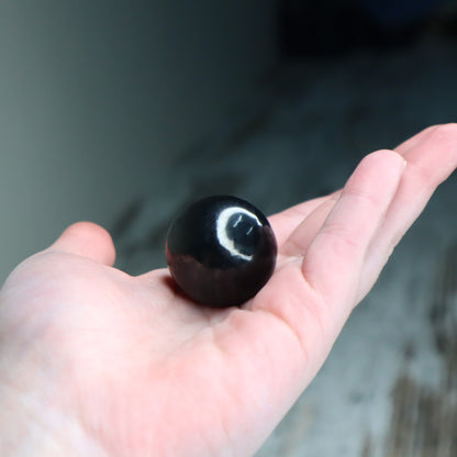 Shungite Mini Sphere | Protection, Grounding &amp; Cleansing