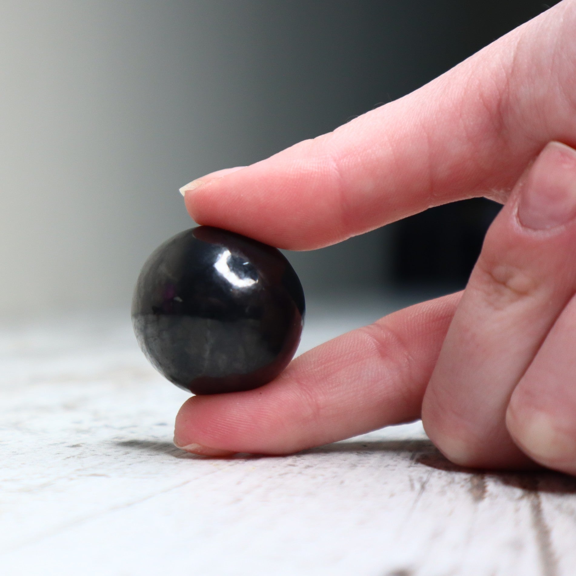 Shungite Mini Sphere | Protection, Grounding &amp; Cleansing